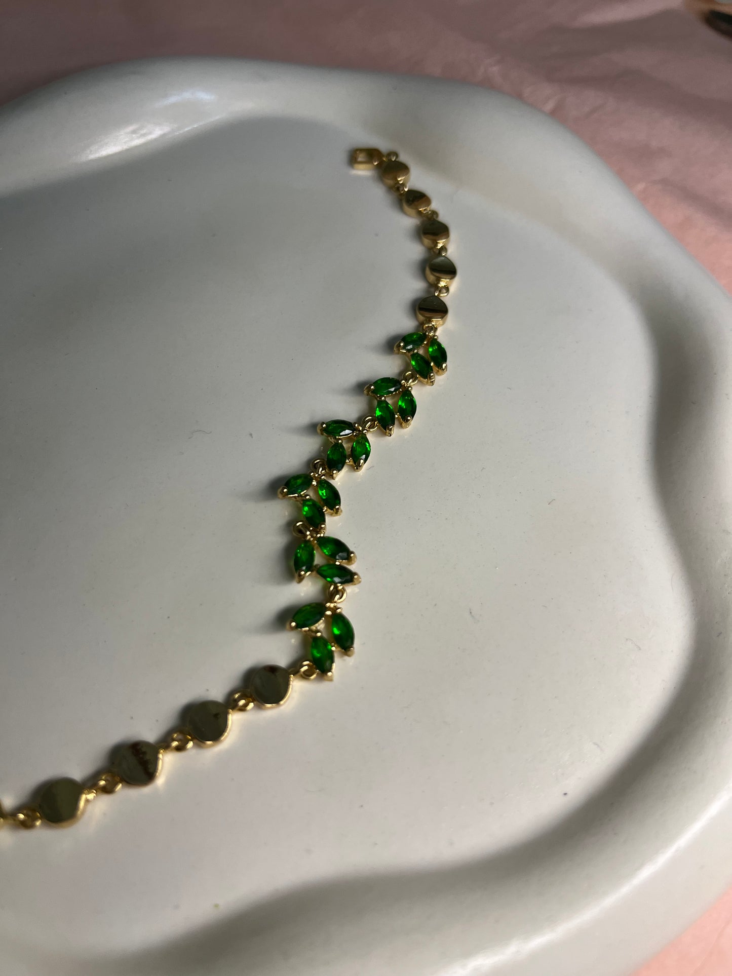 Emerald Whispers Bracelet