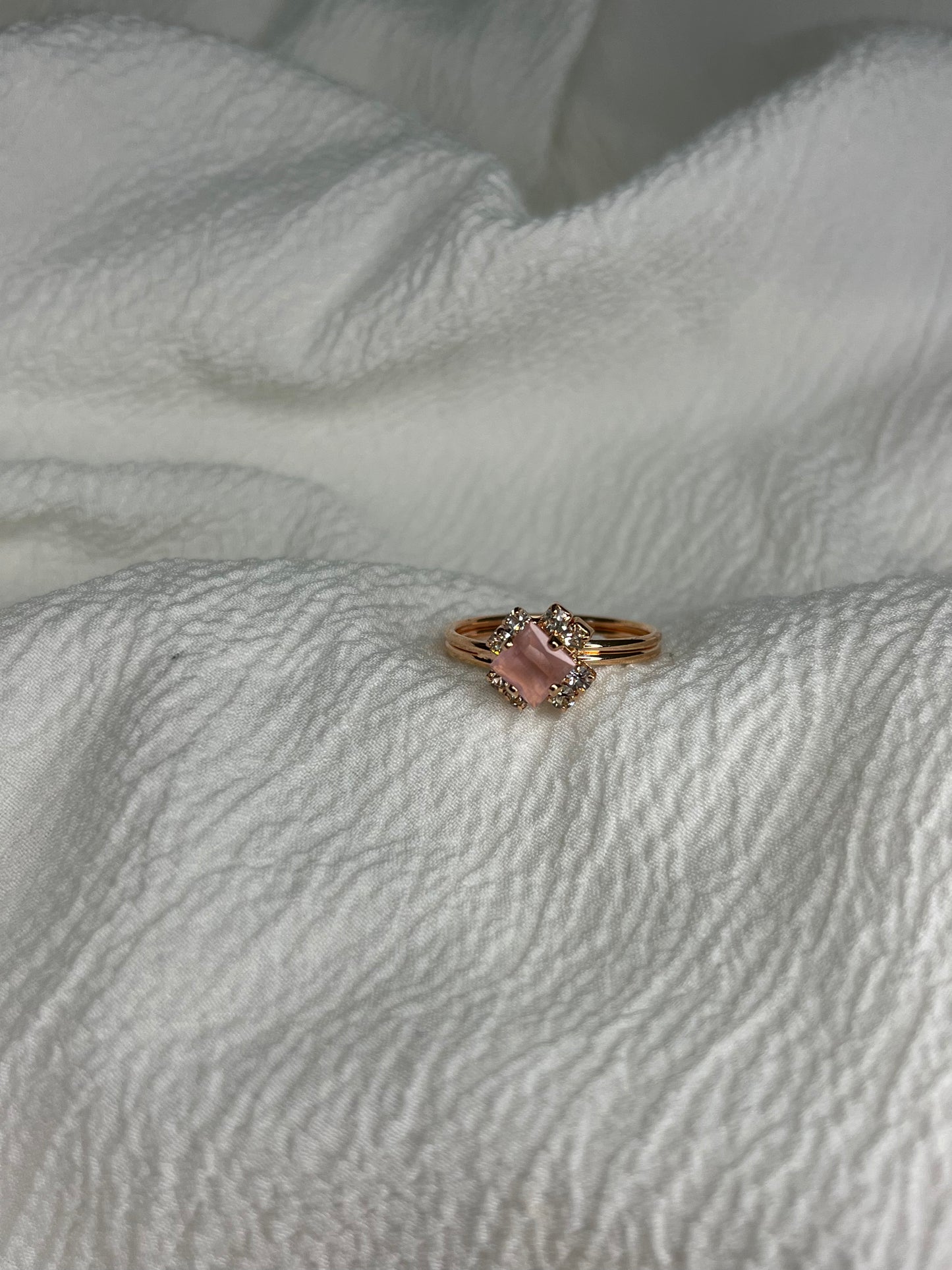 Blush Halo Ring - RC