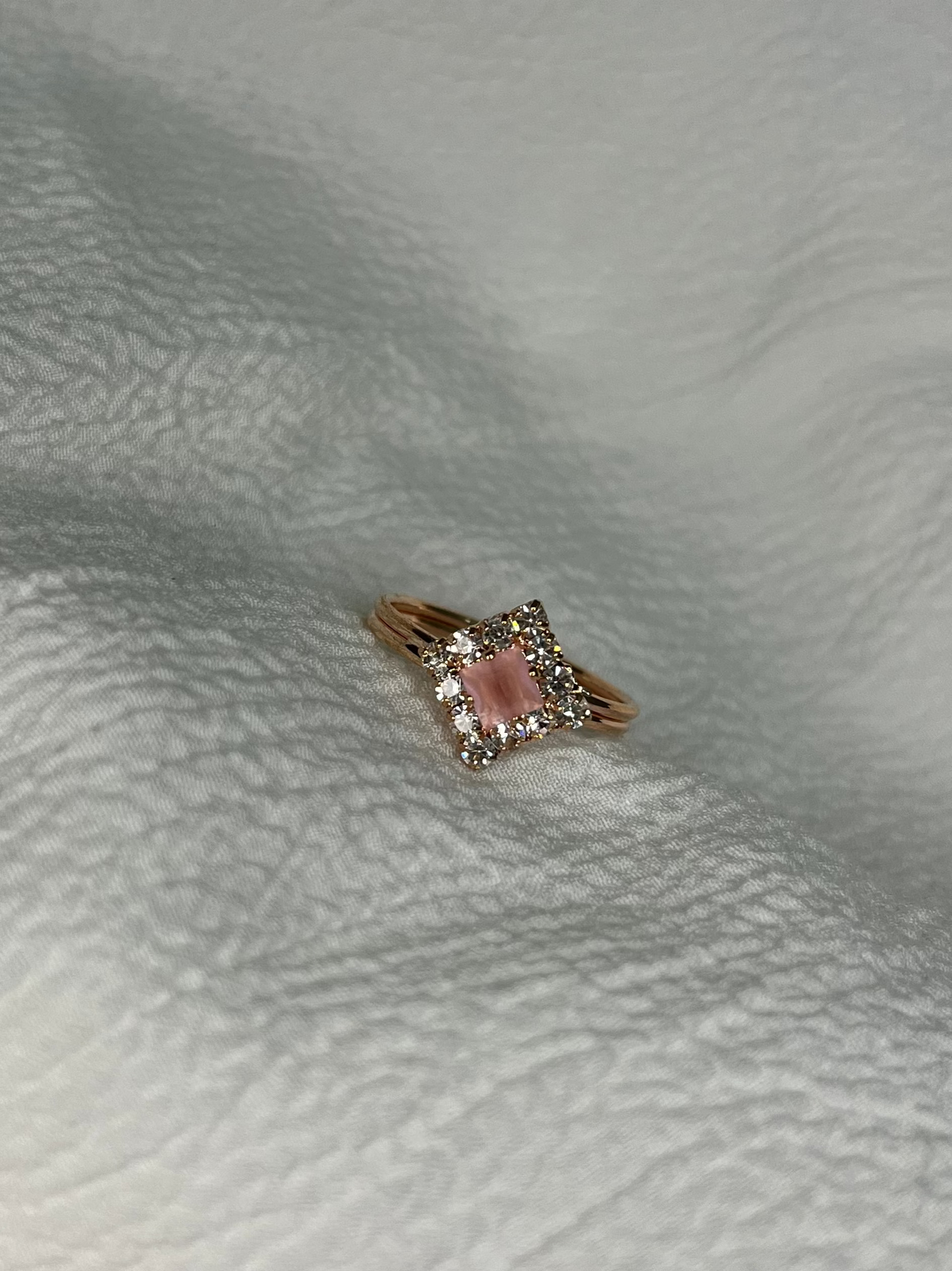 Emerald Mist Halo Ring - RC