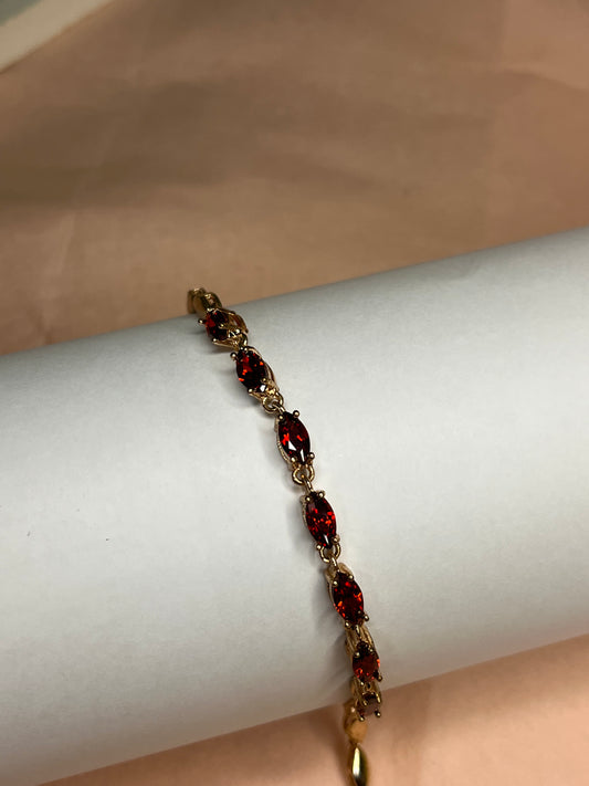 Crimson Flame Bracelet